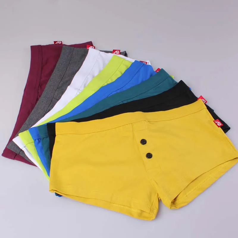 3 шт./лот сексуальные эротические мужские хлопковые трусы боксеры Cueca сексуальное