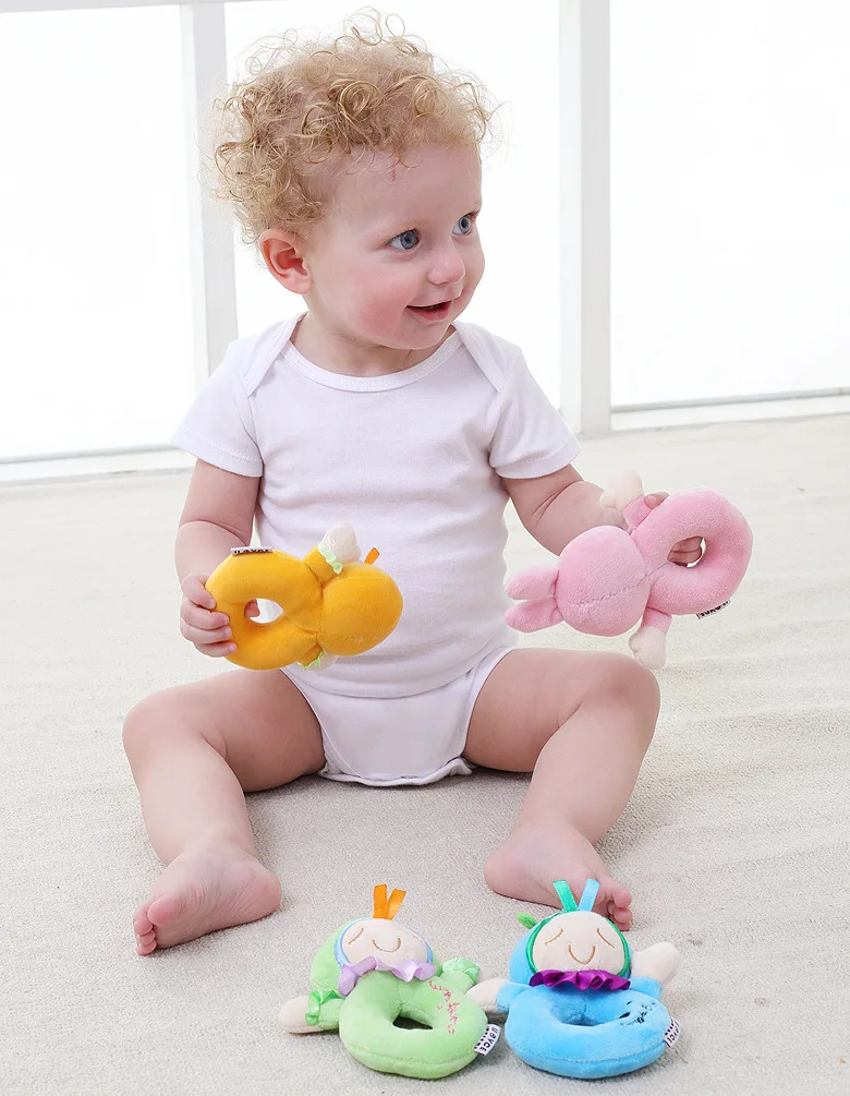 Baby rattle toy bb stick hand grab baby comfort doll with sleeping plush BS-018 | Игрушки и хобби