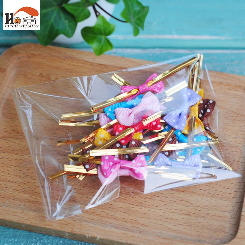 20 шт./лот мешок для выпечки с бантом закусок галстук печенье/мешок хлеба сумка