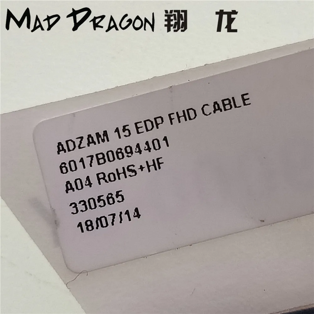 Оригинальный светодиодный ЖК кабель LVDS для ноутбука Fujitsu R5X00790 AH556 ADZAM 15 EDP FHD 330565 5CG