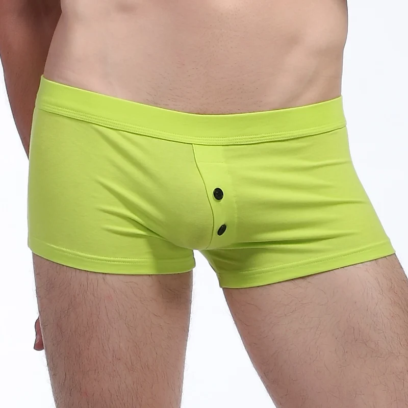 WJ Брендовые мужские боксеры хлопок шорты сексуальное комфортное нижнее белье