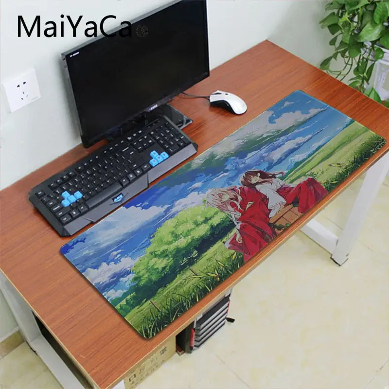 Резиновый коврик для мыши Maiyaca inuyasha с японским аниме противоскользящий размер xxl