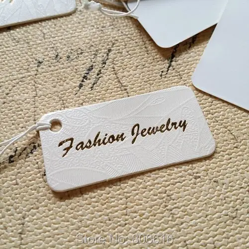 

200Pcs/Lot 4*2CM Paper Price Tags Jewelry Packaging