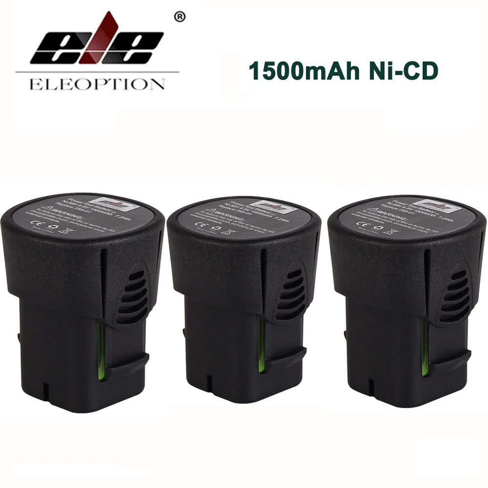 3x 4.8V 1500mah Replacement Battery Pack for Dremel 5000755-01 755-01 MiniMite 7300 Ni-CD |