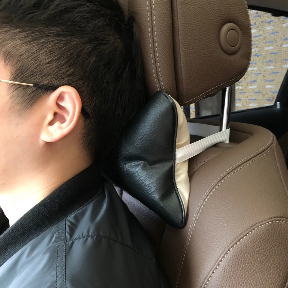 2 шт. Автомобильная подушка для шеи из ПУ кожи|Подушка под шею| |