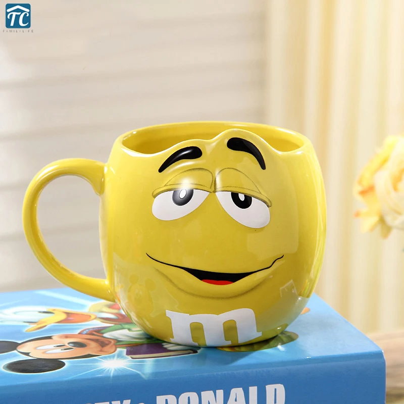 2017 Милая кружка M &amp M's MM в виде бобов кафе овсянка кружки для питья керамические