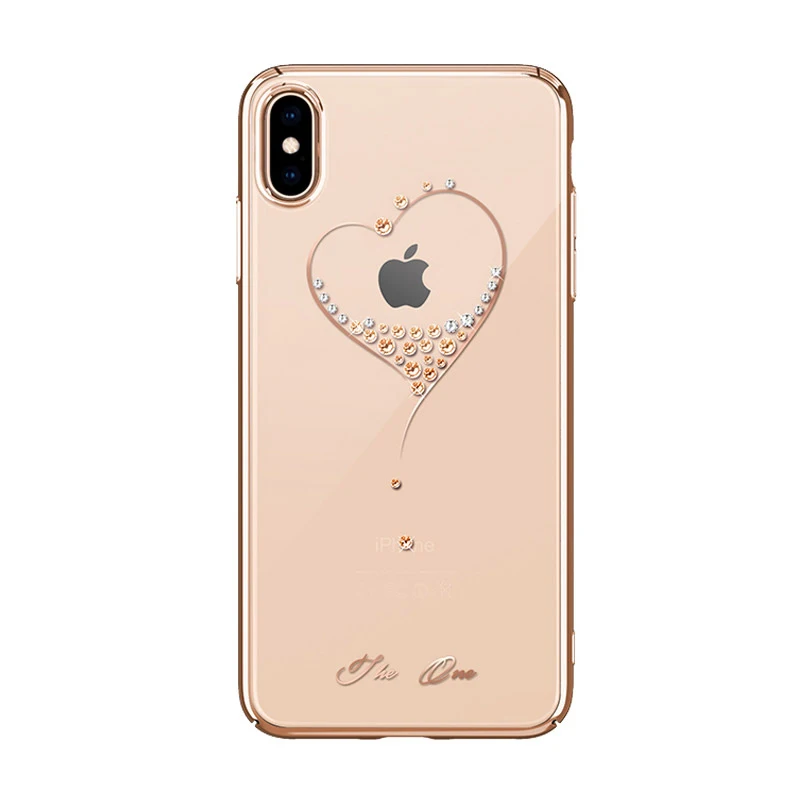 KINGXBAR Cover Luxury for iPhone X Xs Max XR case Glitter Transparent Crystal Case Phone ultra Thin |