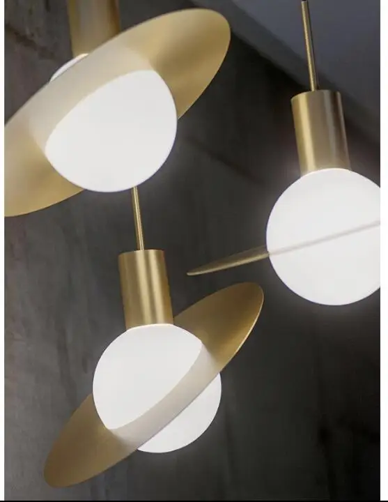 Ретро промышленный стиль креативная латунная люстра прикроватная лампа крыльцо - Фото №1