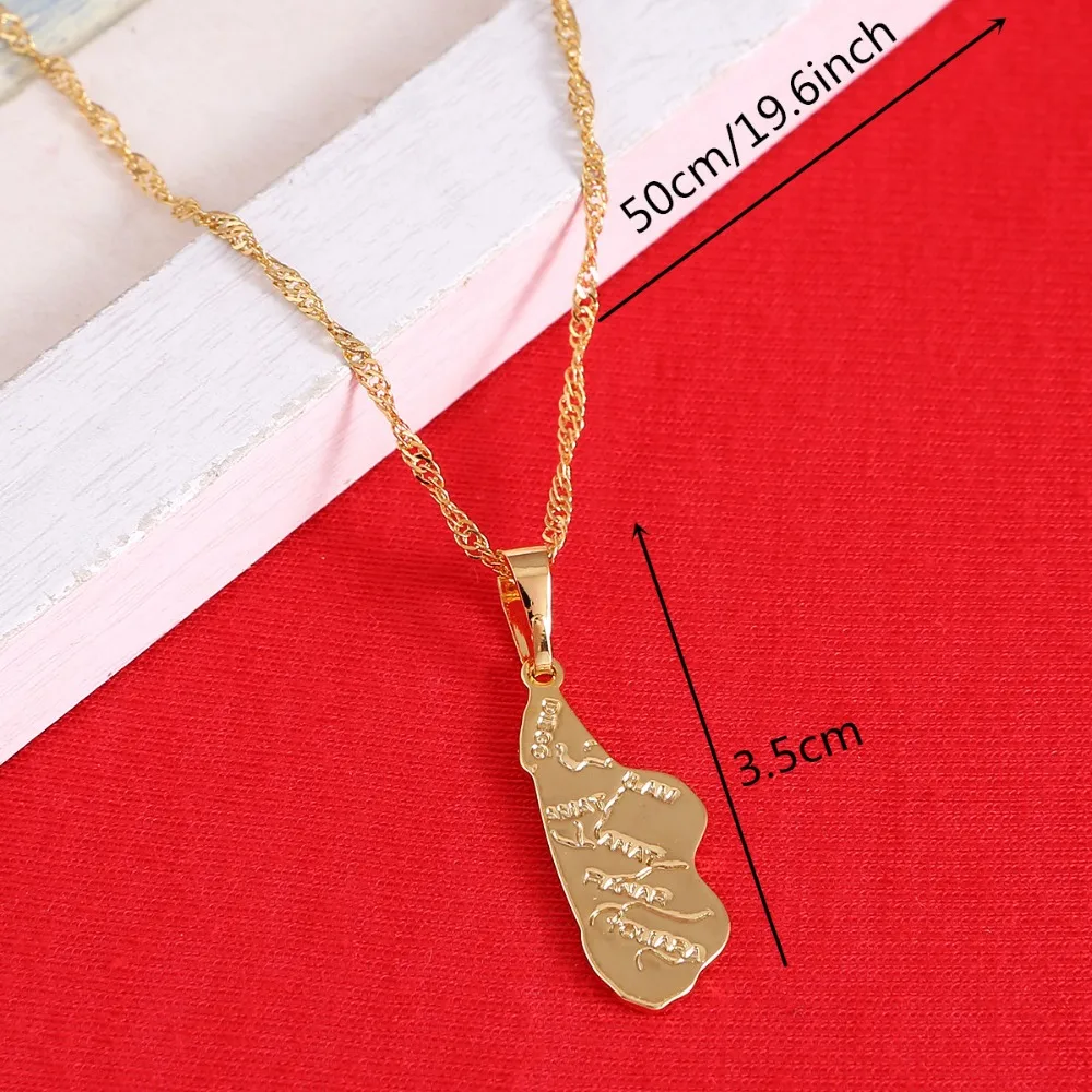 Ожерелье с картой мадагаскарского дерева Подвеска для женщин ювелирные изделия