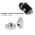 Бесплатная доставка 2 шт в партии ручное колесо для шагового двигателя NEMA172334 размер отверстия 56. 35814 мм ручка пробежки