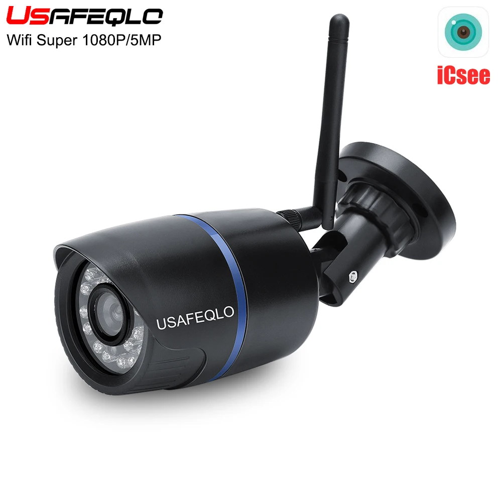Беспроводная ip камера 1080P 3MP 5MP HD P2P ONVIF 802.11b/n wifi сетевая Проводная IR наружная