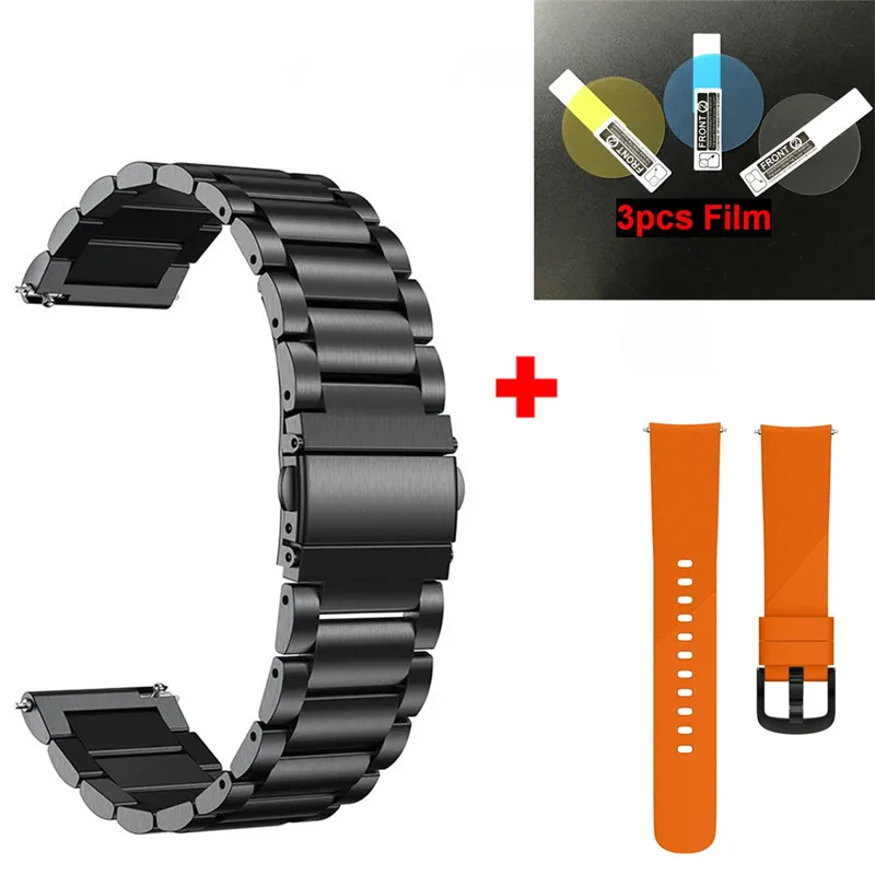3 в 1 браслет ремешок для Garmin vivoactive 3 vivoactive3/HR/музыкальный ремешок с пленкой для Garmin vivoactive 3 браслет - Цвет: Color6