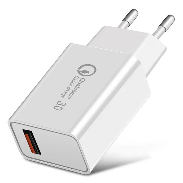 White SUPTEC 18 Вт USB quick charge 3,0 5V 3A для Iphone 7 8 Plus X QC 3,0 зарядное устройство для телефона Xiaomi Mi8 Samsug s8 s9 huawei mate 20 pro - Тип штекера: White