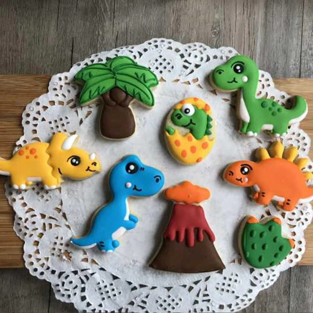 8 мультфильм Sugarcraft животное бисквит Фондант Резак печенья Набор стенд украшения торта инструменты