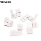 5-50 шт., 2-контактный4-контактный5-контактный разъем для светодиодной ленты, 8 мм10 мм12 мм, L-образная форма для подключения углов, прямой угол, 50503528 Светодиодная лента