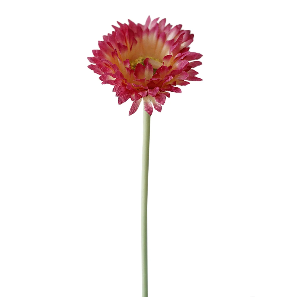 light rose red 10 цветов, европейский стиль, искусственная ромашка, шелковые цветы, настоящие на ощупь, искусственные цветы для украшения свадьбы, вечерние, цветочные композиции - Цвет: light rose red