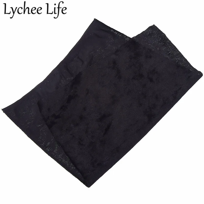 8 Lychee Life A4 полиэстер спандекс бархатная ткань 29x21 см красочная гибкая ткань DIY Швейные аксессуары ручной работы поставки - Цвет: 8