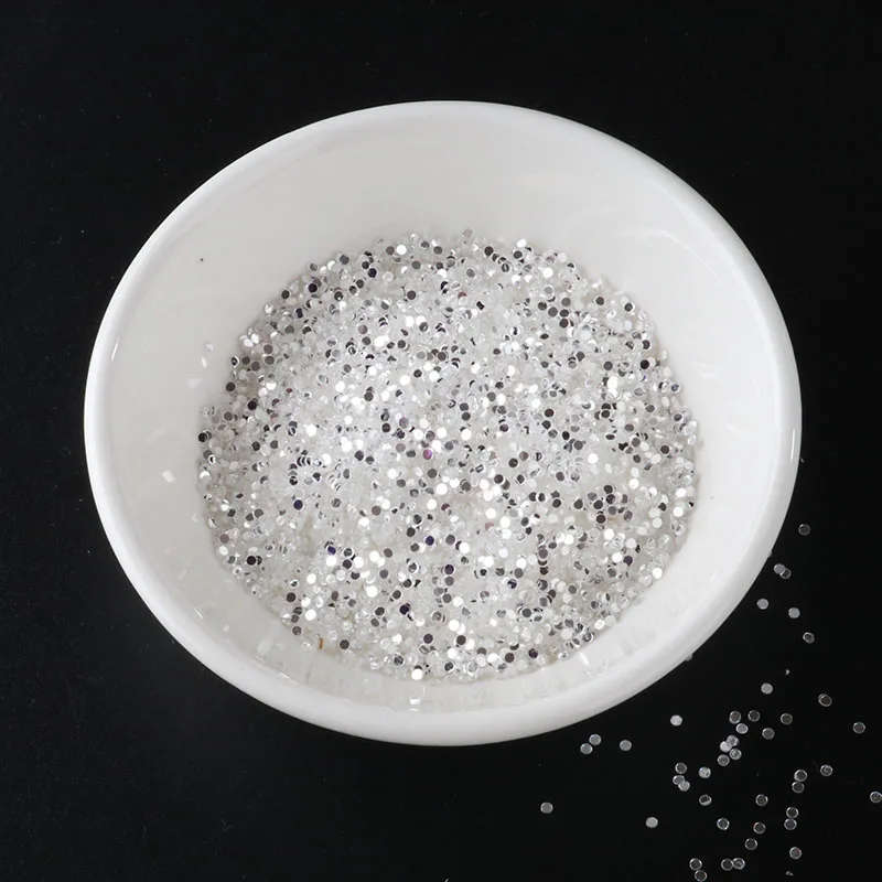 1mm Dot New10g/сумка High Flash Crystal PET блестки Звезда Сердце Луна Сакура блесток пайетки для маникюра, свадебные конфетти, аксессуары для ногтей - Цвет: 1mm Dot