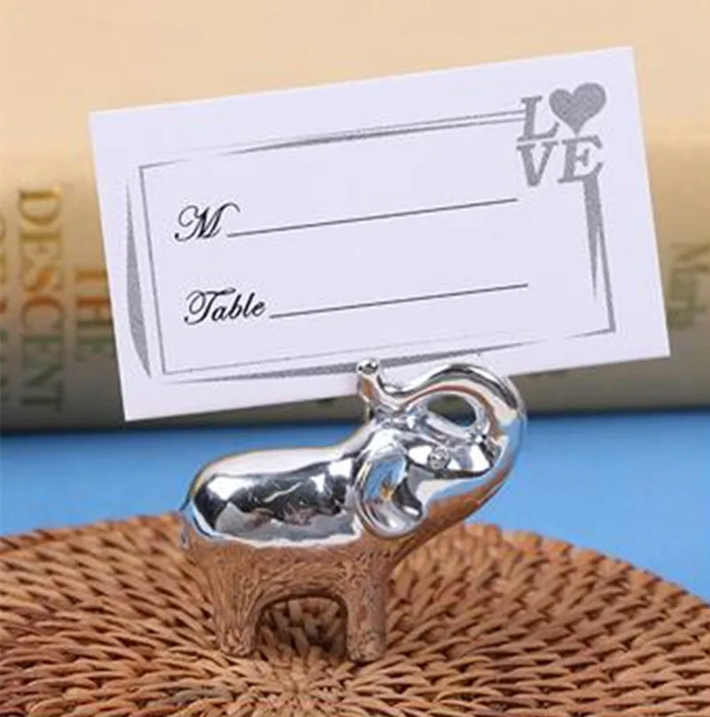 24pcs Gold Elephant Wedding Place Card Holder Christmas Party Table Centerpieces Event Supplies | Дом и сад