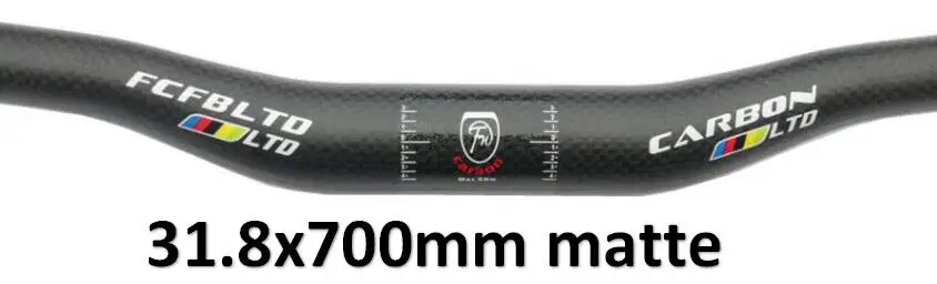 matte FCFB матовые велосипедные Рули из углеродного волокна 3 K, комплекты для горного велосипеда, комплекты для руля, руля для велосипеда, подседельный штырь, углеродные детали - Цвет: matte