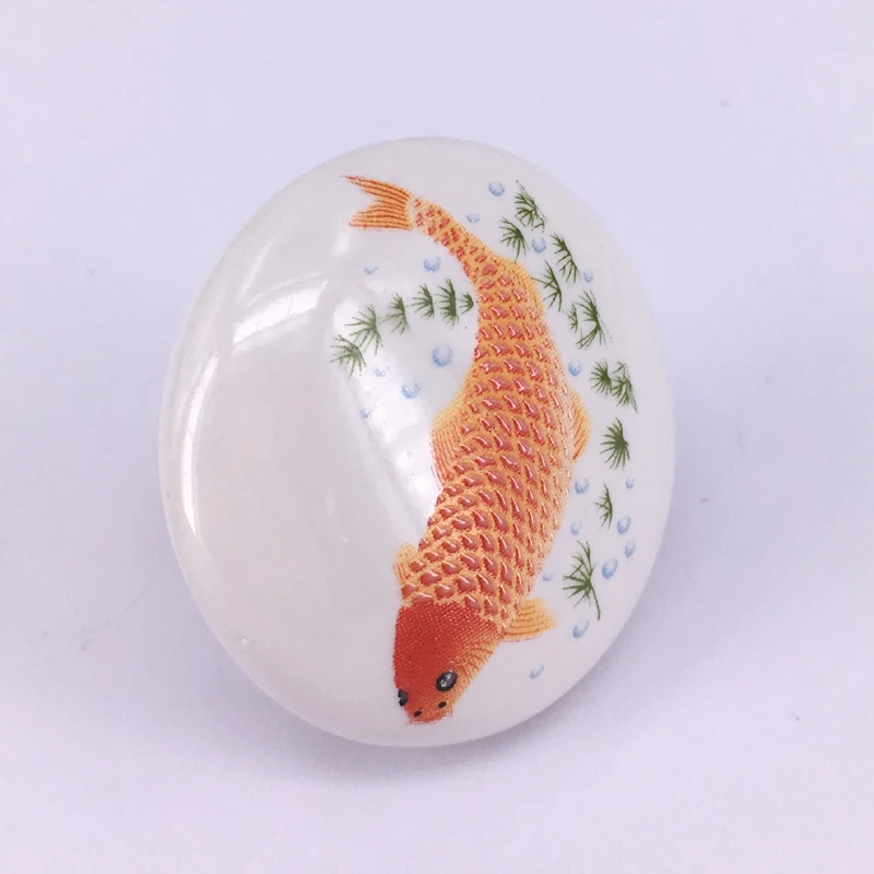 5 шт. диаметр 38 мм белые керамические ручки для кухонного шкафа ящик комод шкаф