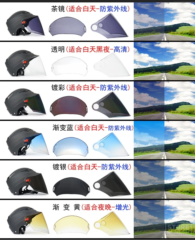 JIEKAI Motorcycle Helmet Visor Sun Shield Full face Helmet Moto Helmet Replacement Visor Lens for JIEKAI 512,516,105,313,902