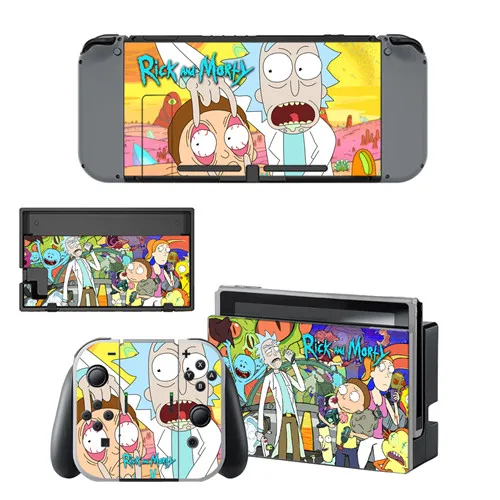 YSNS1475 Виниловая наклейка Rick and Morty для виниловой наклейки doswitch для консоли Nintend Switch NS и контроллера Joy-Con - Цвет: YSNS1475