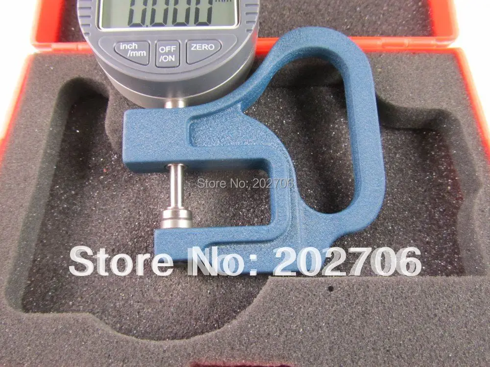 Drop shipping 0-12.7X0.001mm Micron Digital Dial Thickness Gauge with flat head thickness meter | Инструменты