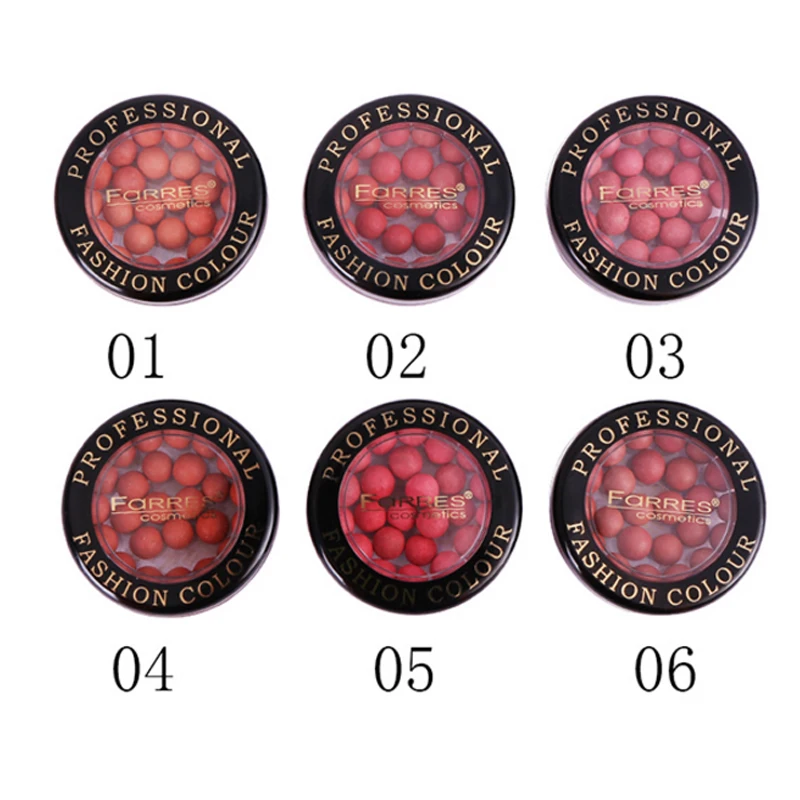 Мягкие шарики румяна AM044 пудра палитра для лица водостойкий бронзант|Румяна| |