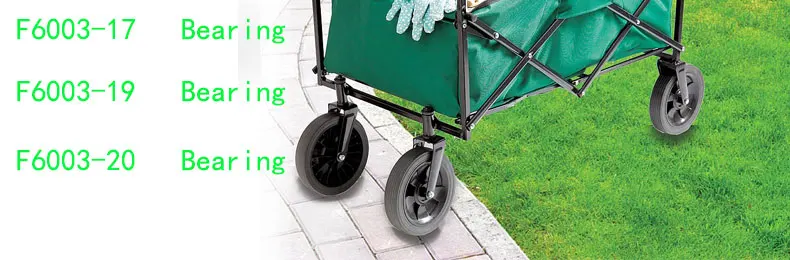 F6003 F6003RS подшипник F6003-20-2RS 20x35x11 мм ABEC-1 4 Шт Фланцевый Шаровой подшипники F6003-RS колесо садовой тележки подшипник