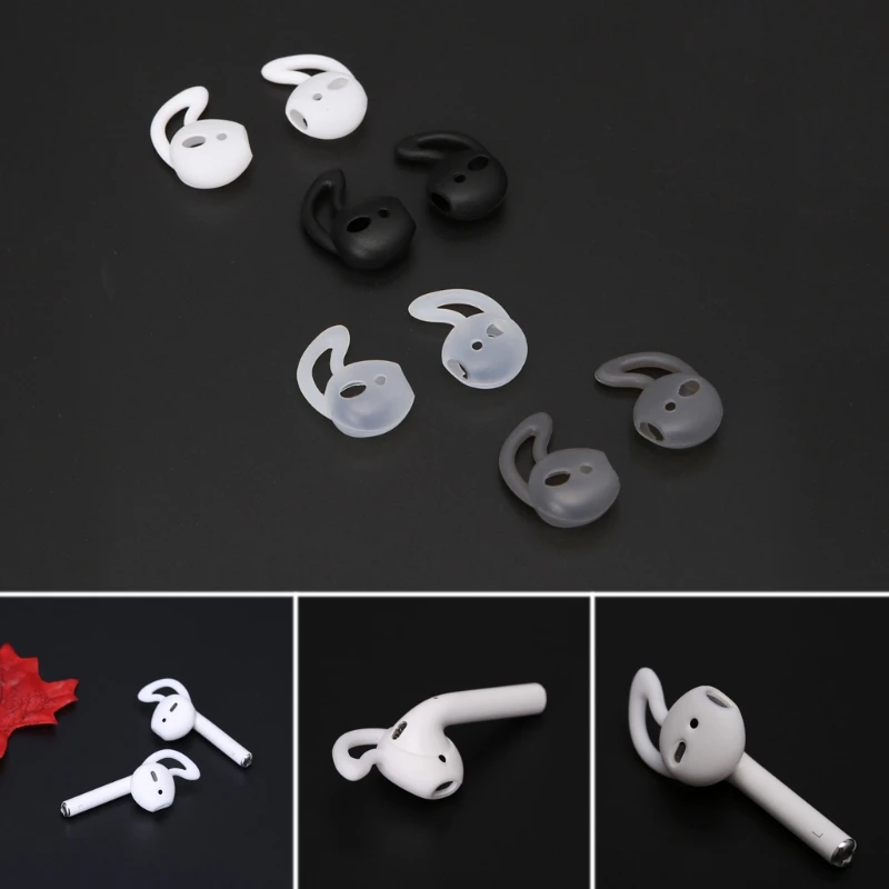4 пары силиконовые вкладыши для наушников Apple Airpods iPhone 8 7 6 6S Plus 5|Аксессуары