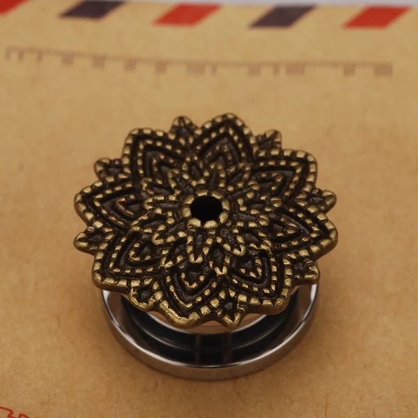 Розничная 1 шт. ухо расширитель пронзительный ретро цветок беруши тоннели