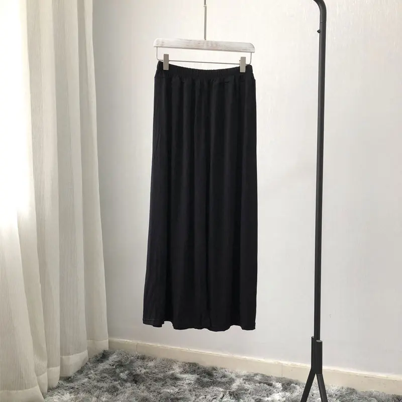 Summer Spring Loose Women Pants Super Cool Modal Wide Leg Comfortable Sport Training Lazy Home Wear For 45-90KG | Женская одежда