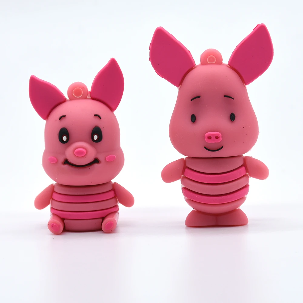 Милый розовый флеш-накопитель с рисунком поросенка высококачественный Usb флешка