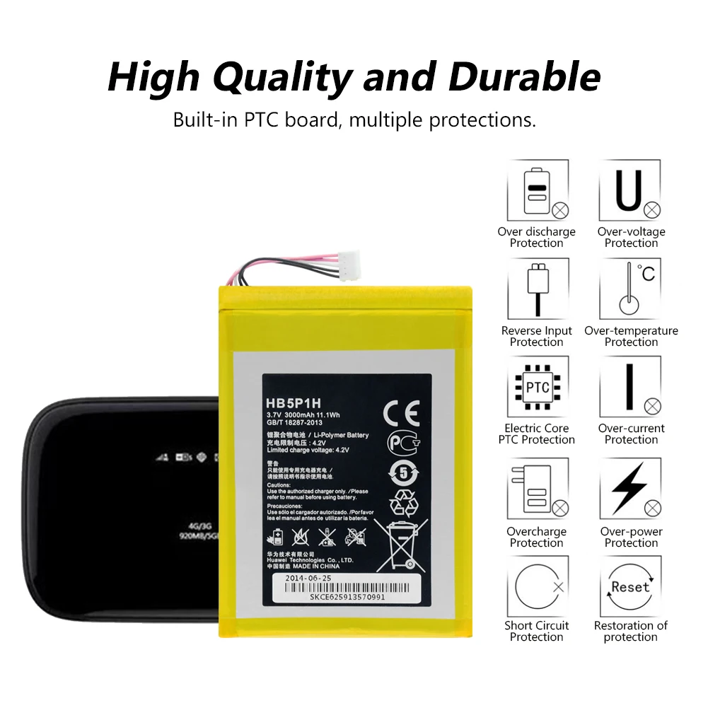 Литиевая аккумуляторная батарея HB5P1H для Huawei Router R210 E589 E5776S