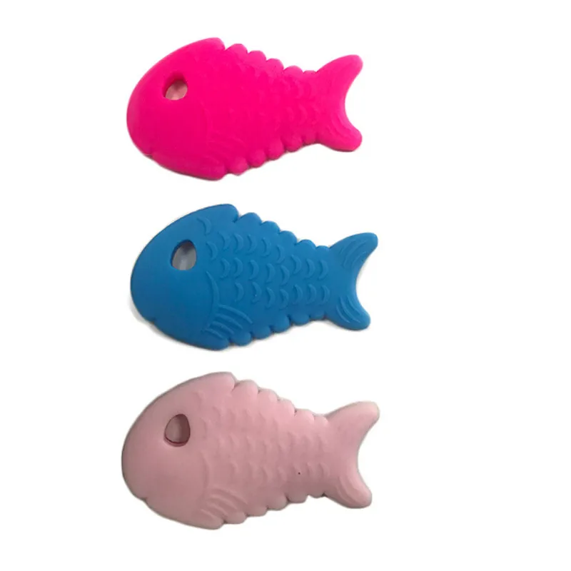 Милый кулон в виде рыбы детский прорезыватель ожерелье аксессуар BPA бесплатно
