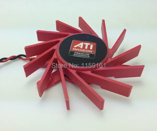 Кулер Power Logic PLB05710S12HH 12 В постоянного тока 0 3 А 2 вывода 50 мм для видеокарт ATI HD5550