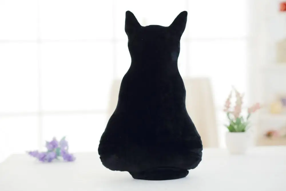 Kawaii Плюшевые игрушки для кошек, укомплектованные милыми тенями, куклы для кошек, детские подарочные куклы, милые игрушечные животные, 3 цвета, украшение для дома, мягкие подушки - Цвет: 75cm