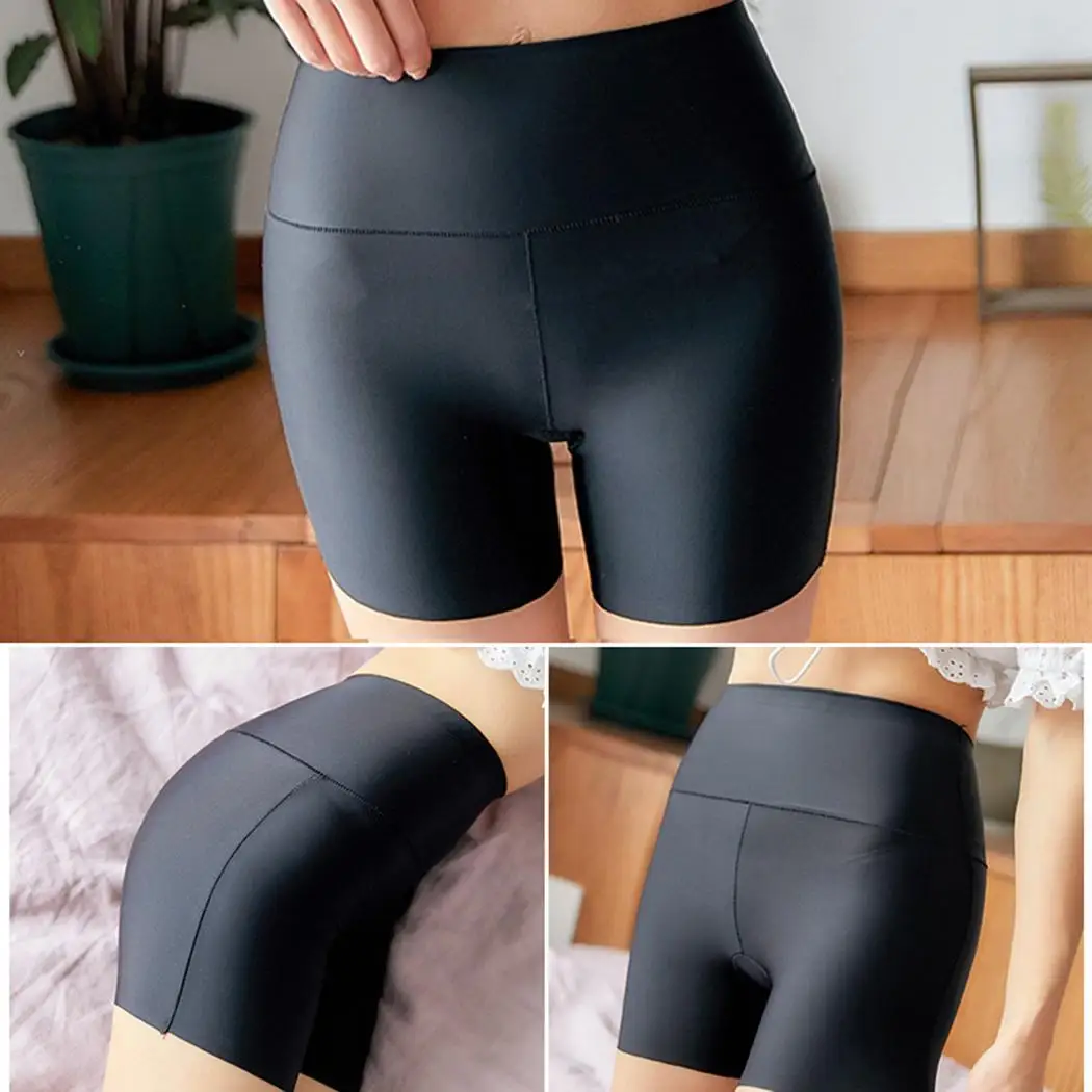 Женские повседневные однотонные бесшовные эластичные короткие леггинсы с