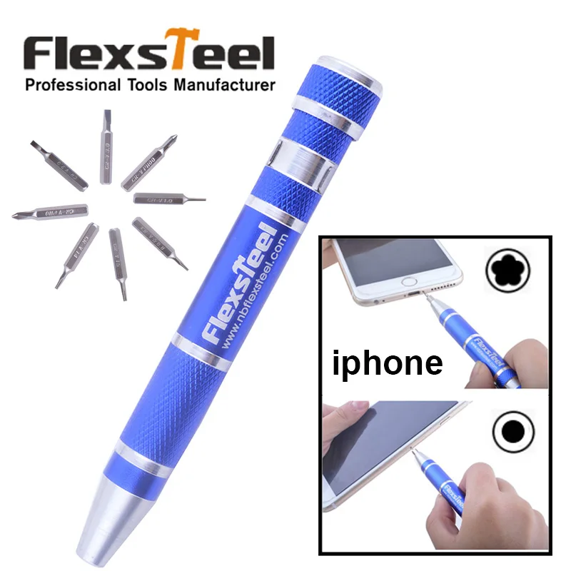 Специально для iphone! 8 в 1 ручка отвертка Philips Torx набор ремонта мобильных телефонов