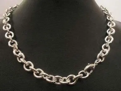 Fashion Jewelry 925 sterling silver Round Link chain necklace Best price ever no Qty. limit 10-day delevery | Украшения и