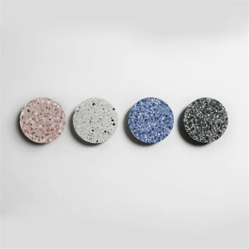Винтажная креативная круглая настенная лампа Terrazzo светодиодная для гостиной