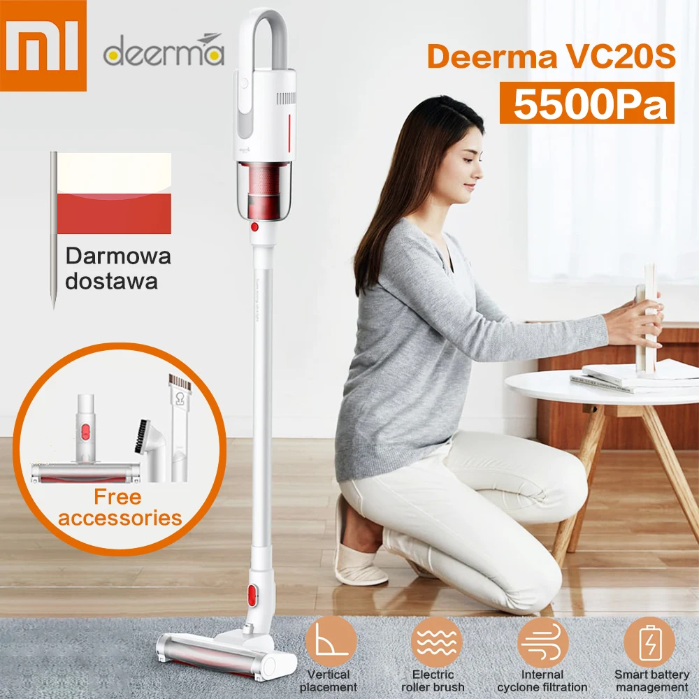 Новинка 2020 автоматический вертикальный ручной пылесос Deerma VC20 беспроводной
