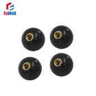 4 шт. M10 x 35 мм шариковая ручка медная вставка машинный инструмент Замена 10 мм резьба 35 мм бакелитовый шарик диаметром черная шариковая ручка