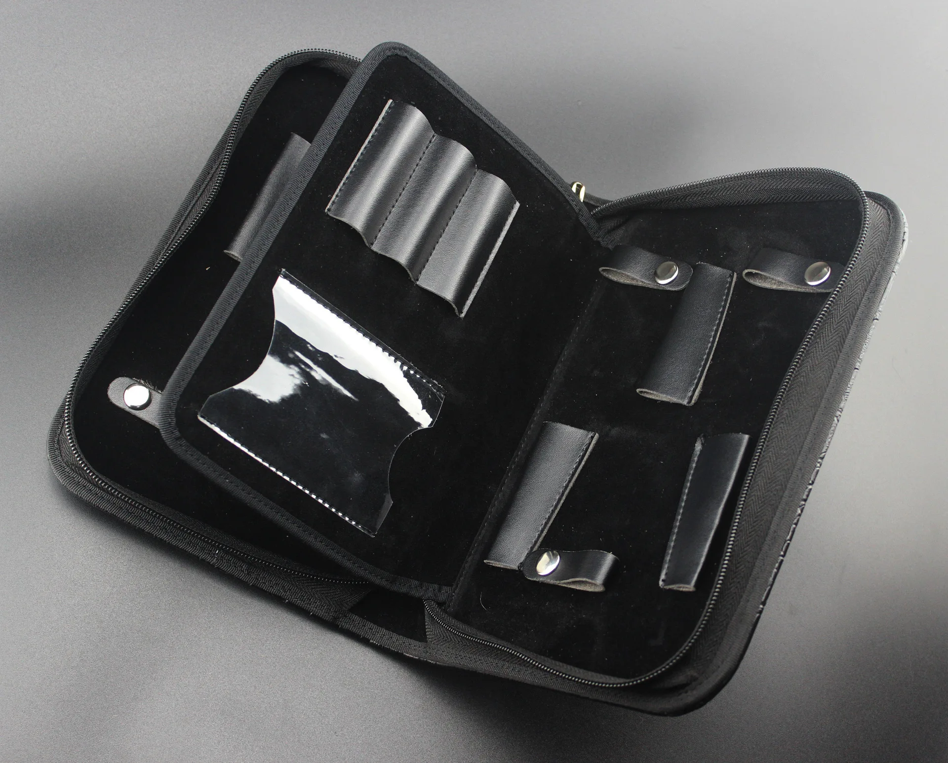 6 &quotкожаный парикмахерский Стиль Профессиональный чехол для ножниц Чехлы