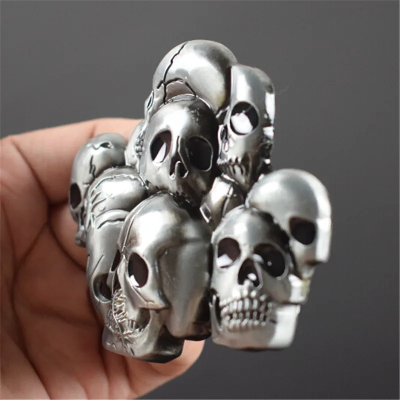 Для женщин Мужская одежда ковбой пряжки ремня Аксессуары Роскошные черепа hallowmas