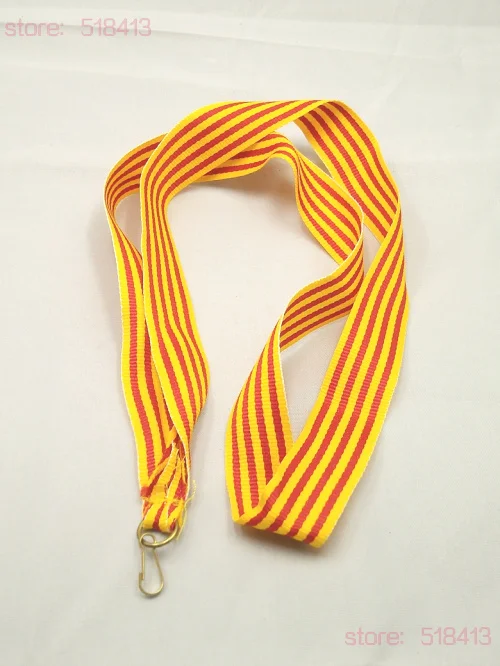 

Unisex Gymnastics Yellow Red Medal Ribbons High Quality Tied For Medals Curling Fita Polipropileno Special Offer Medal Ribbon