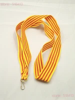 unisex gymnastics yellow red medal ribbons high quality tied for medals curling fita polipropileno special offer medal ribbon