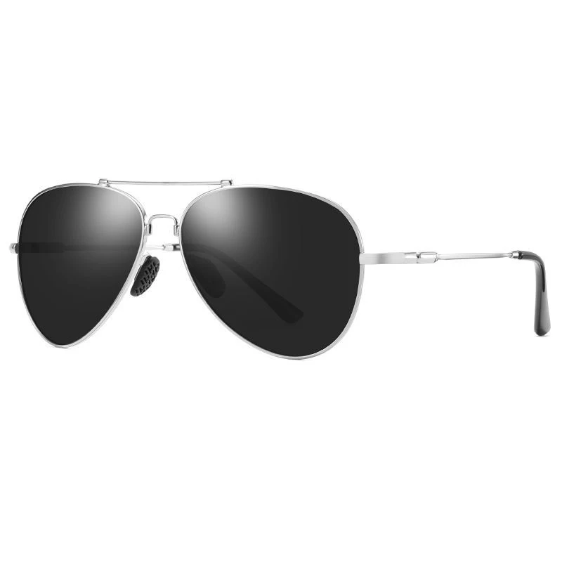 C4 silver gray Память сплав Frame Pilot, поляризационные солнцезащитные очки для Для мужчин ретро фирменные очки для вождения, солнцезащитные очки UV400 защиты PM0191 - Цвет линз: C4 silver gray
