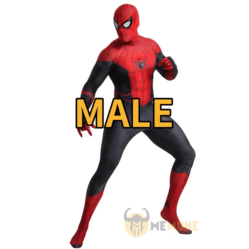 MALE Маскарадный костюм супергероя Marvel для костюмированной вечеринки, костюм Человека-паука на Хэллоуин - Цвет: MALE
